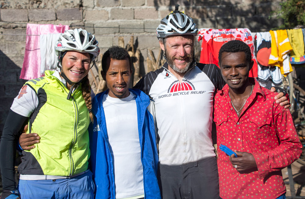 Thanks to Molla and friends at the Amhara Regional Cycling Team for getting us back on the road