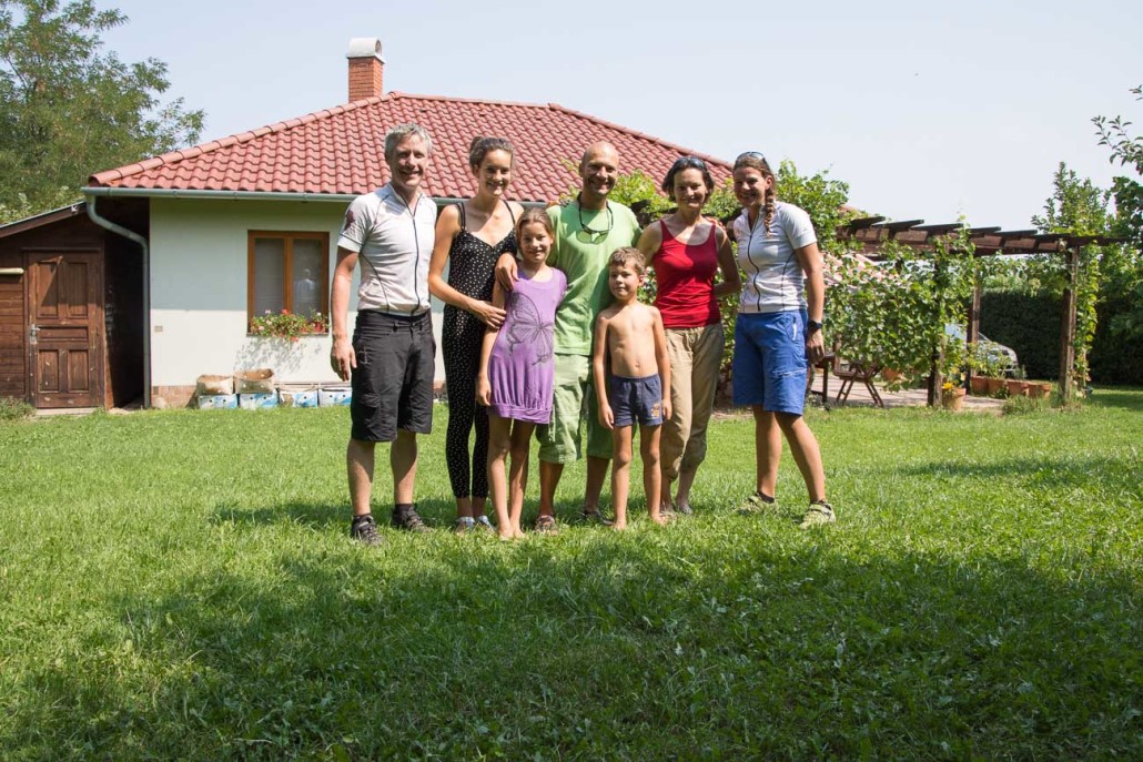 Meeting Peter and family near Tahitótfalu, Hungary