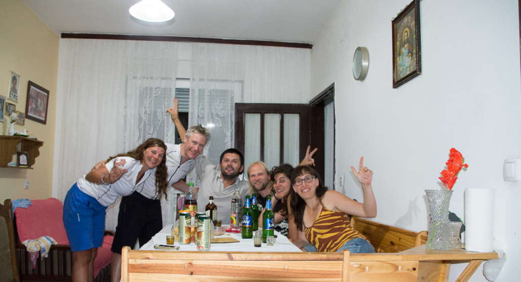 Staying with Zoran and his guests in Backa Palanka, Serbia