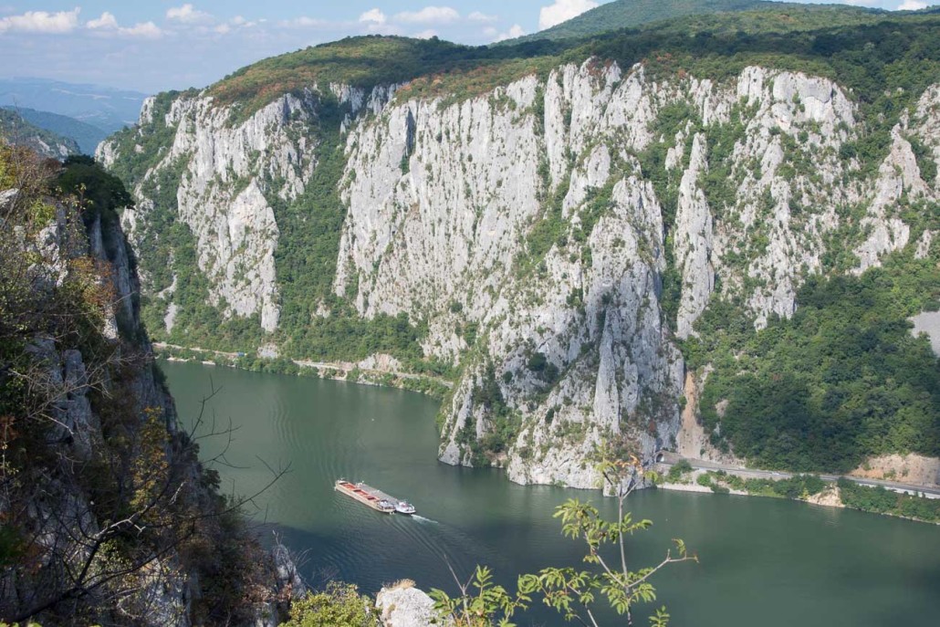 Beautiful Danube gorge in Romania