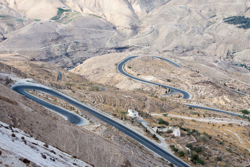 The incredibly tough climb up the Wadi Mujib towards Karak
