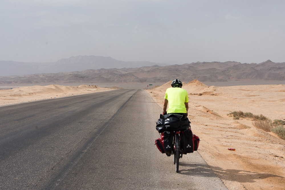 Cycling the Red Sea coast. More barren than expected!