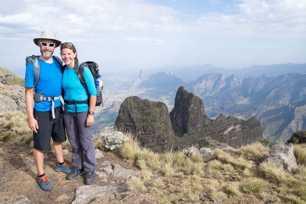 The Simien mountain views were stunning