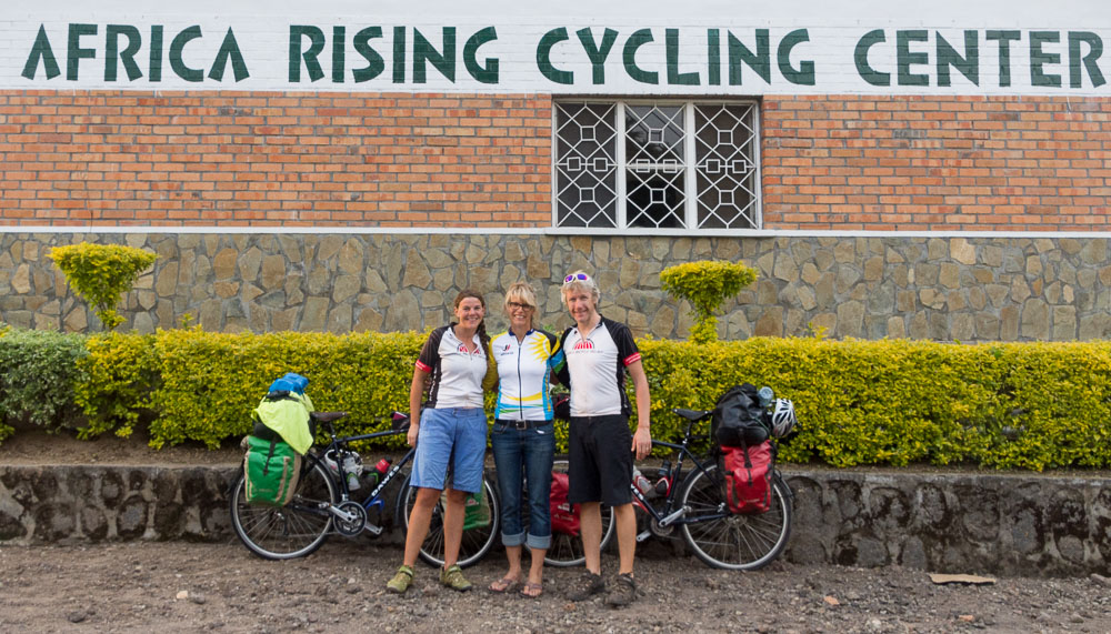 Meeting Kimberly Coates at the Africa Rising Cycling Center, Musanze.