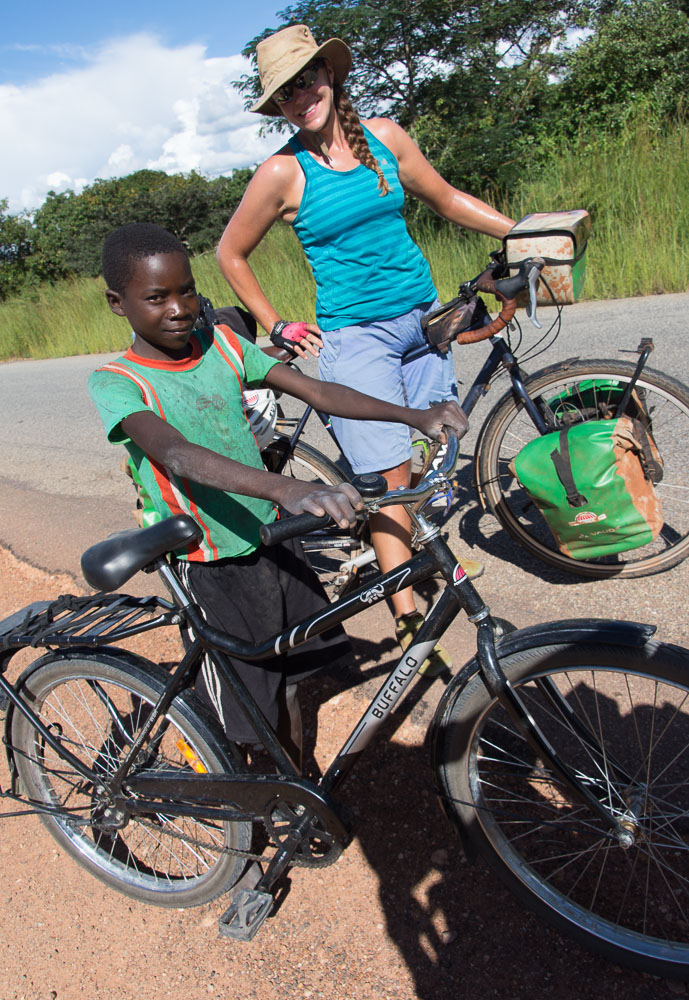 We've seen many of World Bicycle Relief's Buffalo bikes on the streets of Zambia; helping kids like this get to school!