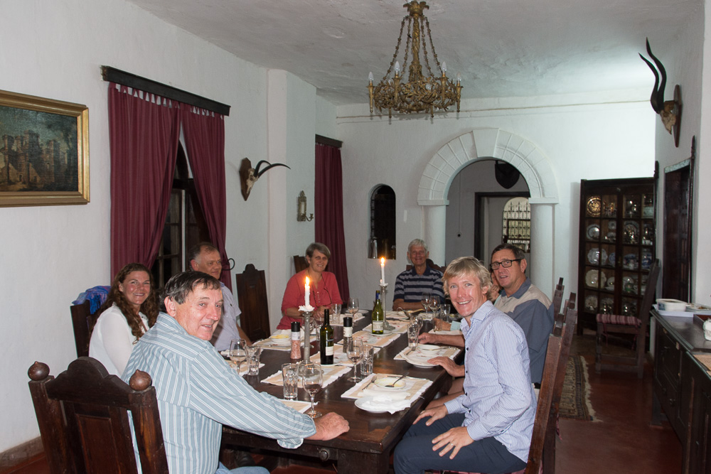 Dining with he Harveys in the main dining room at Shiwa