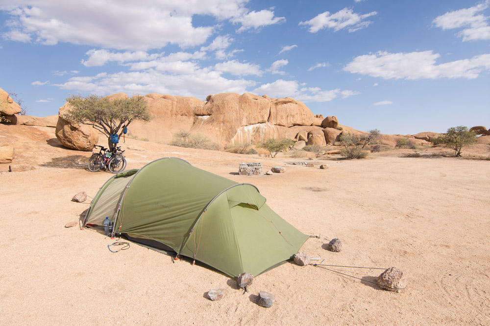 Not a bad place to camp: Spitzkoppe